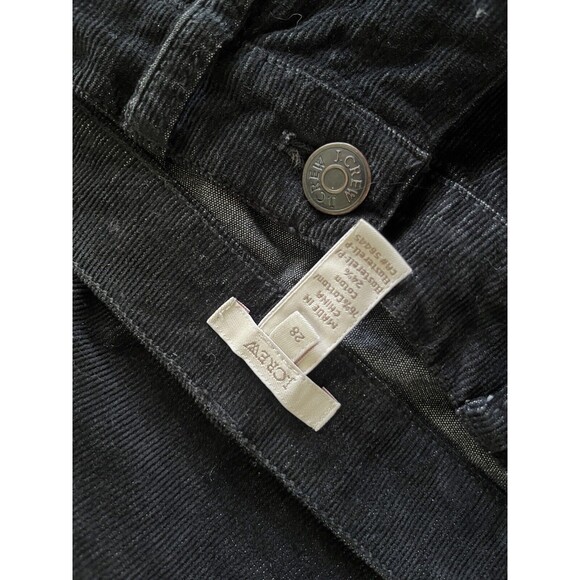 J.Crew Black Corduroy High Rise Skinny Cord Pants Women’s Size 28 - Picture 4 of 4